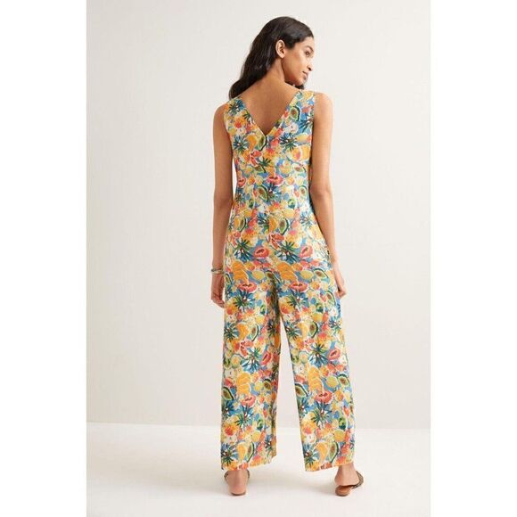 NWT ANTHROPOLOGIE X FARM RIO Sz M FRUIT MEDLEY JUMPSUIT PRINTED ONE PIECE - Picture 2 of 3